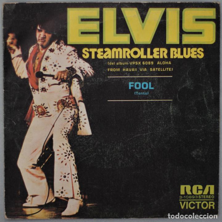 Discos de vinilo: ELVIS//STEAMROLLER BLUES//SINGLE//1973//RCA - Foto 1
