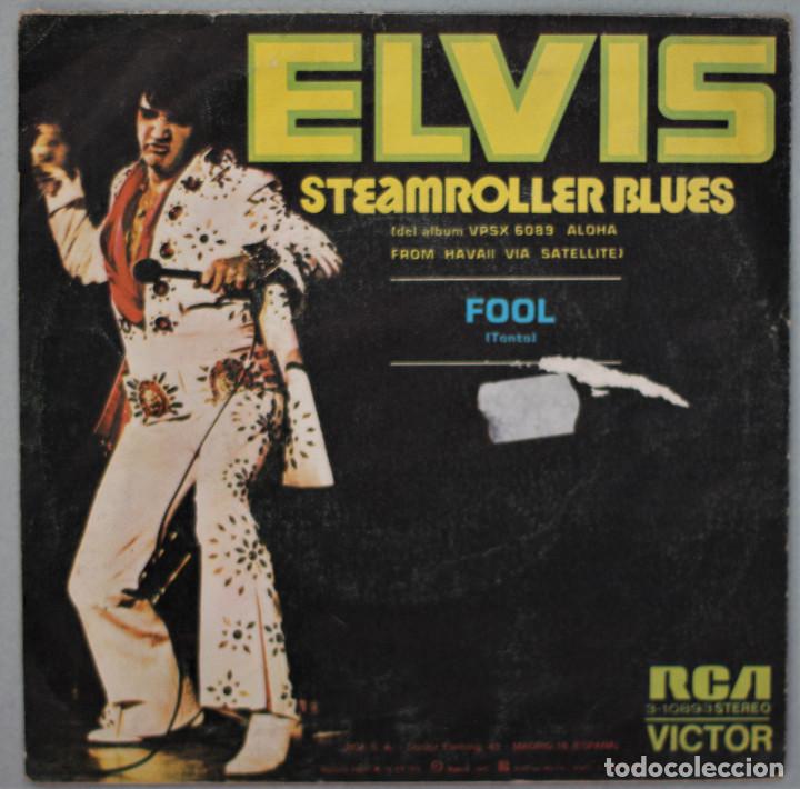 Discos de vinilo: ELVIS//STEAMROLLER BLUES//SINGLE//1973//RCA - Foto 2