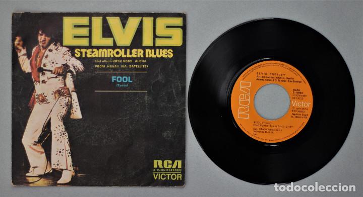 Discos de vinilo: ELVIS//STEAMROLLER BLUES//SINGLE//1973//RCA - Foto 3
