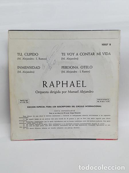 Discos de vinilo: RAPHAEL. 1966. Disco-Vinilo, 45 rpm. - Foto 2