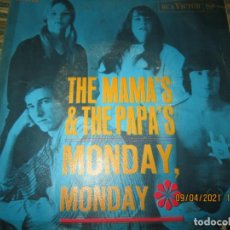 Discos de vinilo: THE MAMA´S & THE PAPA´S - CALIFORNIA DREAMIN / MONDAY MONDAY SINGLE ORIGINAL ESPAÑOL - RCA 1966 MONO. Lote 254188270