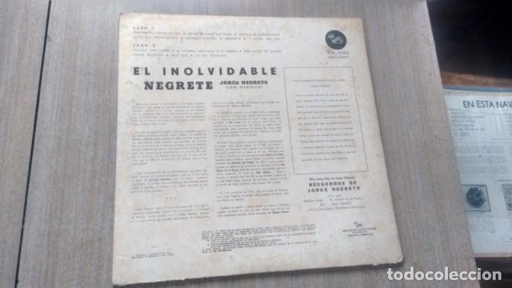 Discos de vinilo: LONG PLAY - JORGE NEGRETE - - Foto 2