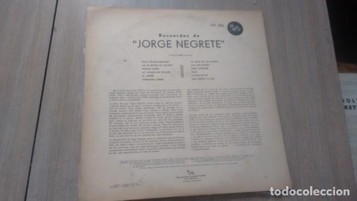 Discos de vinilo: LONG PLAY - JORGE NEGRETE - - Foto 2