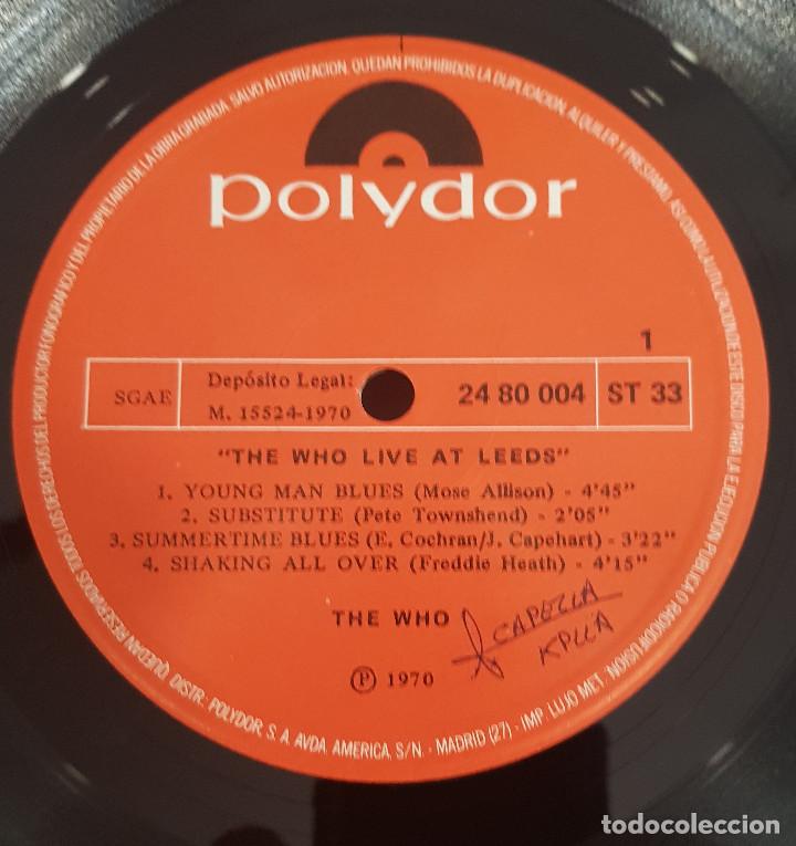 Discos de vinilo: THE WHO LIVE AT LEEDS - Foto 3