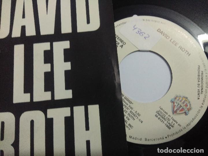 Discos de vinilo: DAVID LEE ROTH/DAMN GOOD/SINGLE PROMOCIONAL. - Foto 2