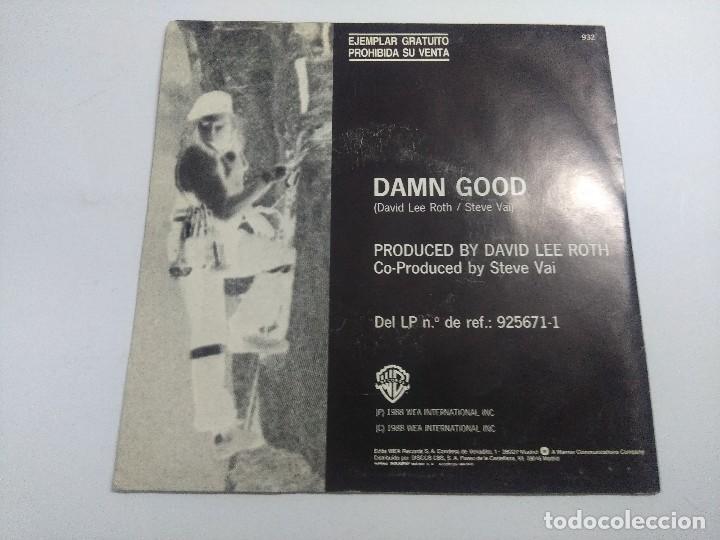 Discos de vinilo: DAVID LEE ROTH/DAMN GOOD/SINGLE PROMOCIONAL. - Foto 3