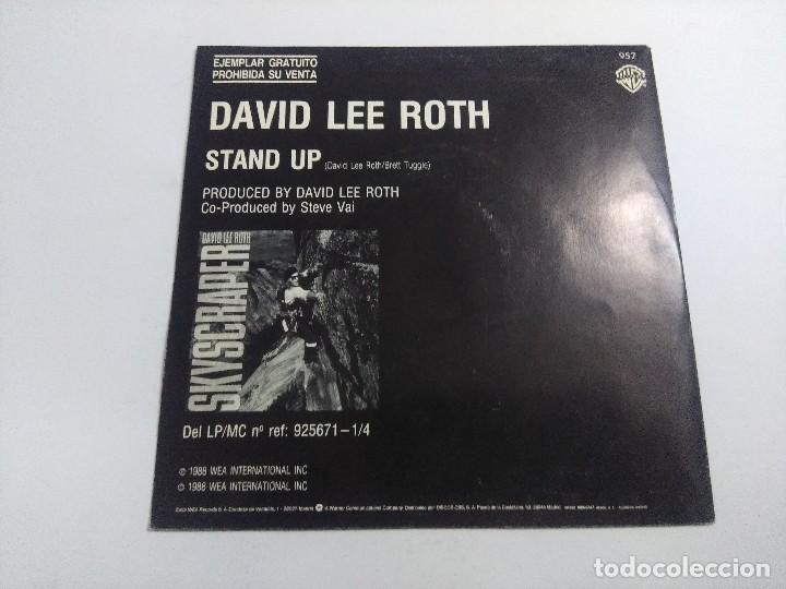 Discos de vinilo: DAVID LEE ROTH/STAND UP/SINGLE PROMOCIONAL. - Foto 3