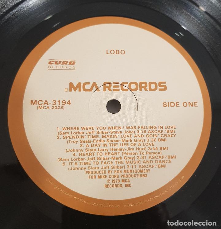Discos de vinilo: LOBO WHERE WERE YOU WHEN - Foto 3