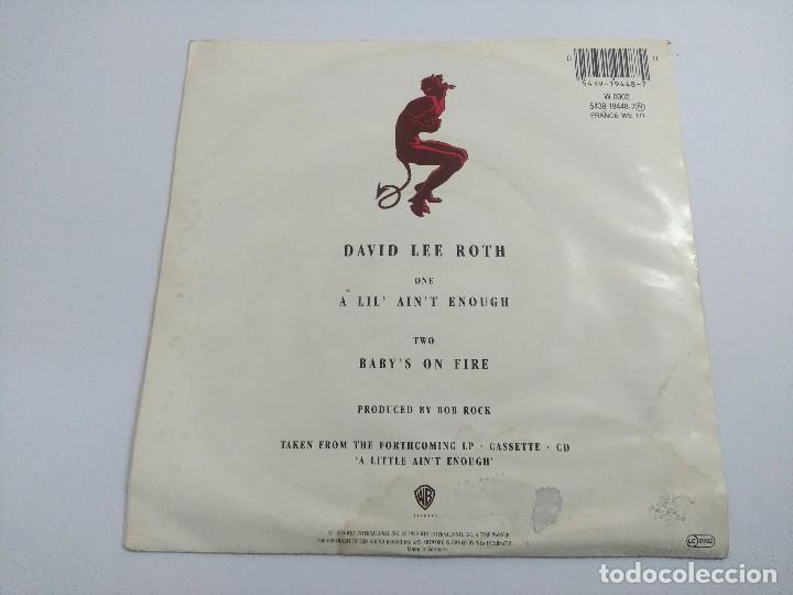 Discos de vinilo: DAVID LEE ROTH/A LIL AINT ENOUGH/SINGLE. - Foto 3