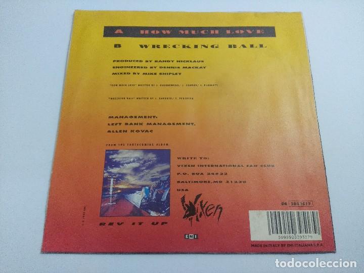 Discos de vinilo: VIXEN/HOW MUCH LOVE/SINGLE. - Foto 3