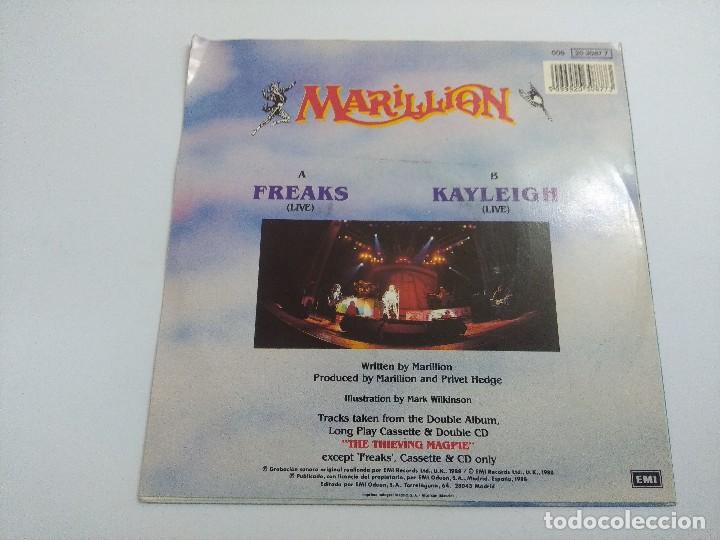 Discos de vinilo: MARILLION/FREAKS-KAYLEIGH LIVE/SINGLE. - Foto 3