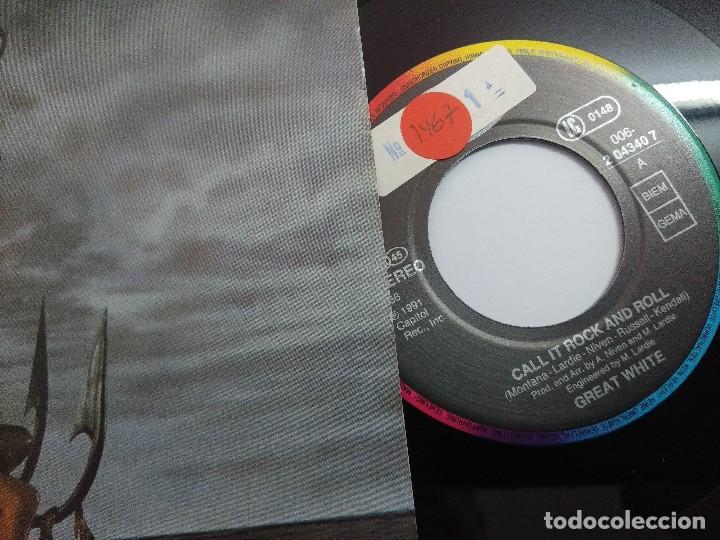 Discos de vinilo: GREAT WHITE/CALL IT ROCKN ROLL/SINGLE. - Foto 2