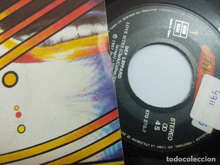 Discos de vinilo: DEF LEPPARD/LOVE BITES/SINGLE. - Foto 2