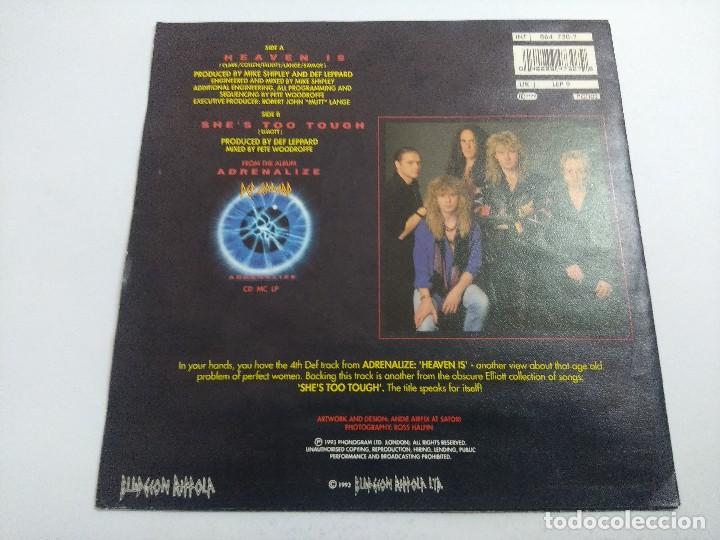 Discos de vinilo: DEF LEPPARD/HEAVEN IS/SINGLE. - Foto 3