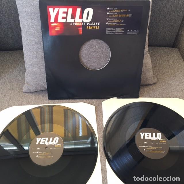 Discos de vinilo: YELLO . SQUEEZE PLEASE REMIXES. DOBLE MAXI SINGLE . EDICI&Oacute;N EXTRANJERA DEL 2000 - Foto 1