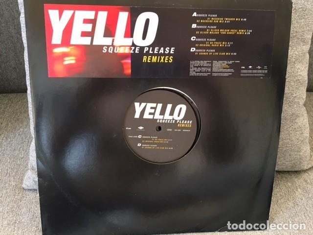 Discos de vinilo: YELLO . SQUEEZE PLEASE REMIXES. DOBLE MAXI SINGLE . EDICI&Oacute;N EXTRANJERA DEL 2000 - Foto 2