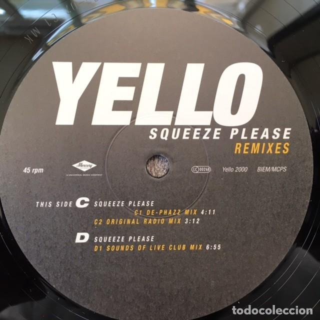 Discos de vinilo: YELLO . SQUEEZE PLEASE REMIXES. DOBLE MAXI SINGLE . EDICI&Oacute;N EXTRANJERA DEL 2000 - Foto 5