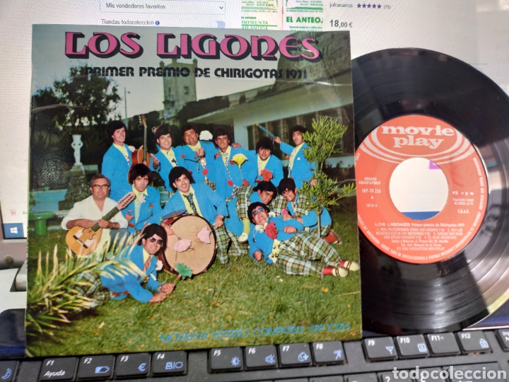 Discos de vinilo: Los ligones EP chirigotas 1971 - Foto 1