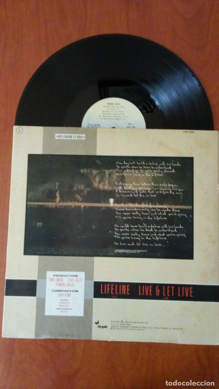 Discos de vinilo: MAXISINGLE DE VINILO. SPANDAU BALLET. LIFE LINE - Foto 2