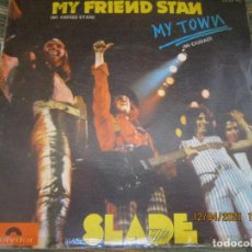 Discos de vinilo: SLADE - MY FRIEND STAN / MY TOWN SINGLE ORIGINAL ESPAÑOL - POLYDOR RECORDS 1973 - STEREO -. Lote 254392560