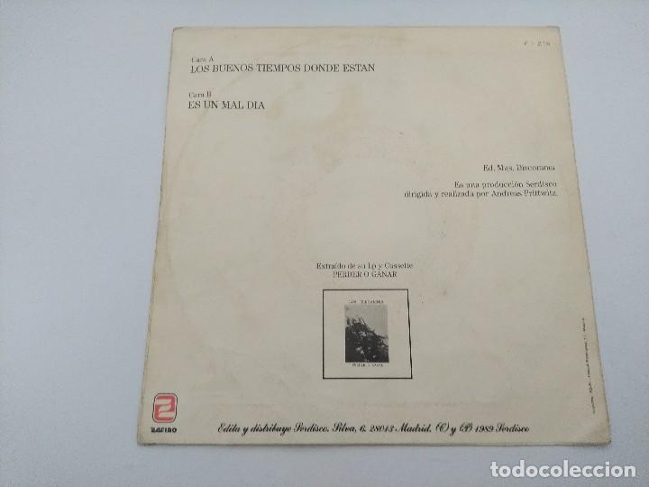 Discos de vinilo: LOS ELEGANTES/LOS BUENOS TIEMPOS DONDE ESTAN/SINGLE. - Foto 3