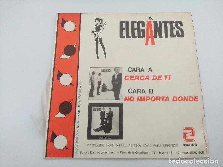 Discos de vinilo: LOS ELEGANTES/CERCA DE TI/SINGLE PROMOCIONAL. - Foto 3