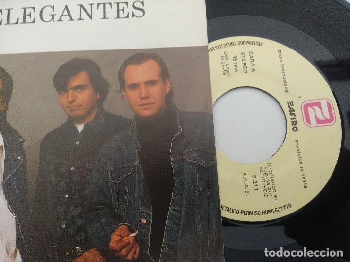 Discos de vinilo: LOS ELEGANTES/PERDER O GANAR/SINGLE PROMOCIONAL. - Foto 2
