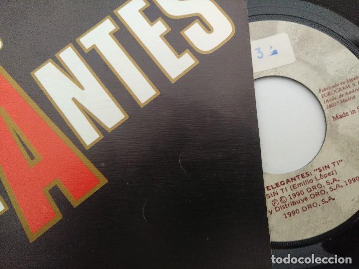 Discos de vinilo: LOS ELEGANTES/SIN TI/SINGLE. - Foto 2