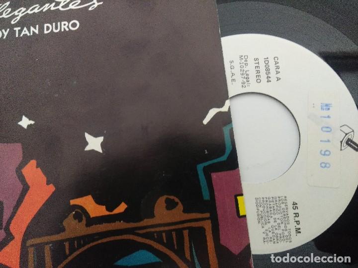 Discos de vinilo: LOS ELEGANTES/NO SOY TAN DURO/SINGLE. - Foto 2