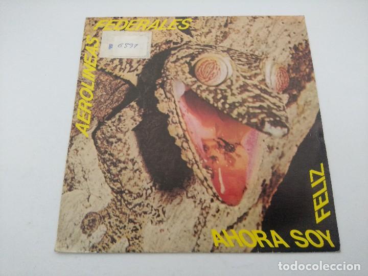 Disques de vinyle: AEROLINIAS FEDERALES/AHORA SOY FELIZ/SINGLE PROMOCIONAL.