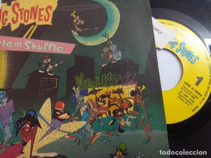 Discos de vinilo: ROLLING STONES/HARLEM SHUFFLE/SINGLE PROMOCIONAL. - Foto 2
