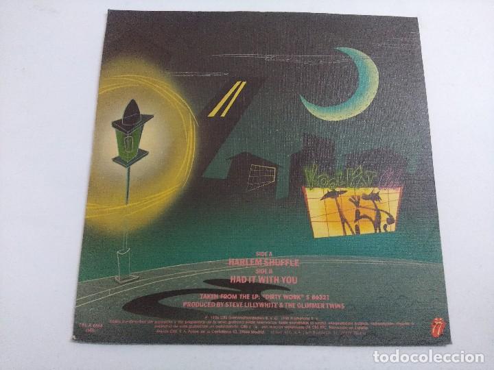 Discos de vinilo: ROLLING STONES/HARLEM SHUFFLE/SINGLE PROMOCIONAL. - Foto 3