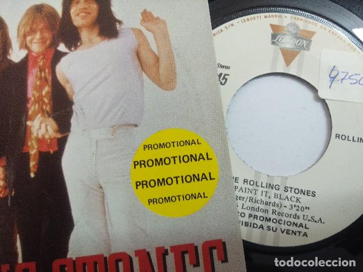 Discos de vinilo: ROLLING STONES/PAINT IT BLACK/SINGLE PROMOCIONAL. - Foto 2