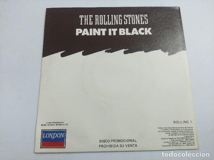 Discos de vinilo: ROLLING STONES/PAINT IT BLACK/SINGLE PROMOCIONAL. - Foto 3