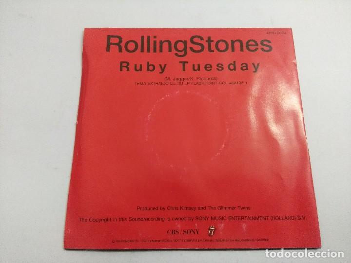 Discos de vinilo: ROLLING STONES/RUBY TUESDAY/SINGLE PROMOCIONAL. - Foto 3