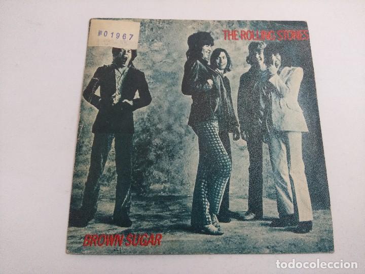 Discos de vinilo: ROLLING STONES/BROWN SUGAR/SINGLE PROMOCIONAL. - Foto 1