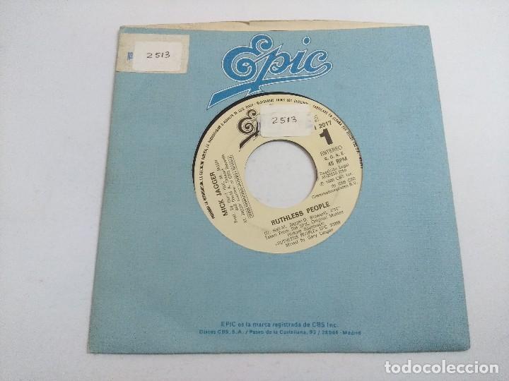 Discos de vinilo: MICK JAGGER/RUTHLESS PEOPLE/SINGLE PROMOCIONAL. - Foto 1