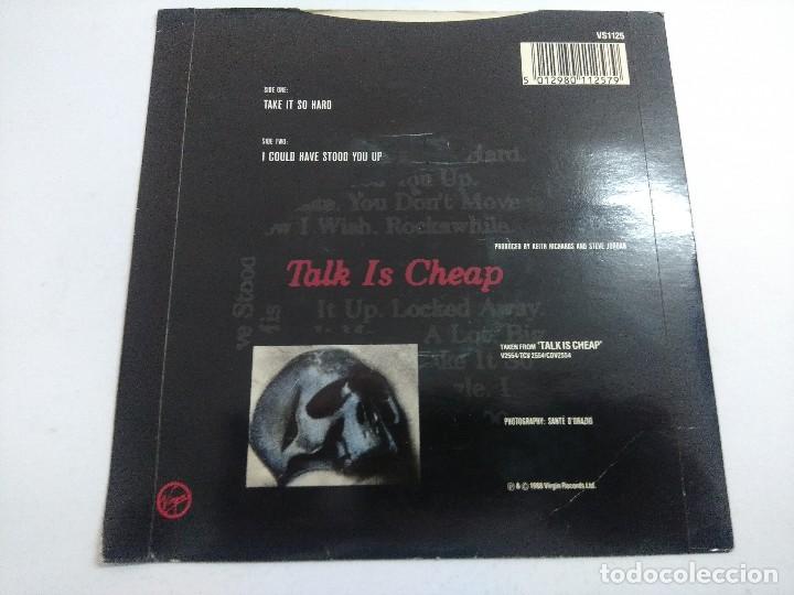Discos de vinilo: KEITH RICHARDS/TAKE IT SO HARD/SINGLE. - Foto 3
