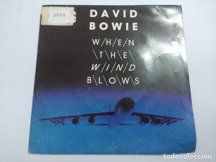 Discos de vinilo: DAVID BOWIE/WHEN THE WIND BLOWS/SINGLE. - Foto 1