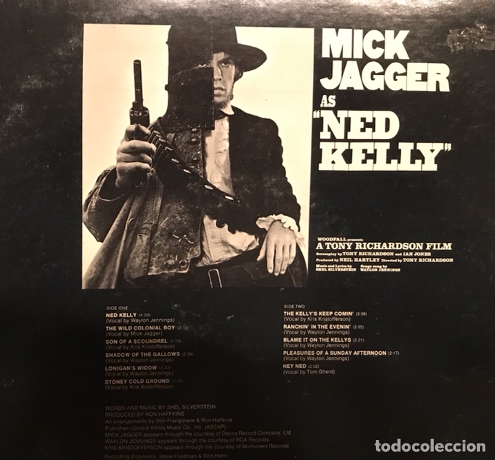 Discos de vinilo: MICK JAGGER - NED KELLY B.S.O 1970 - Foto 2