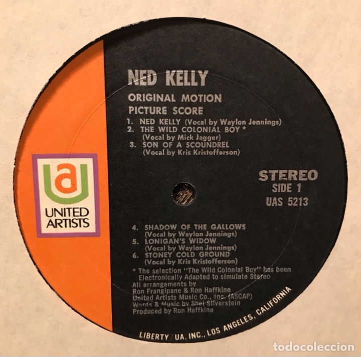 Discos de vinilo: MICK JAGGER - NED KELLY B.S.O 1970 - Foto 7