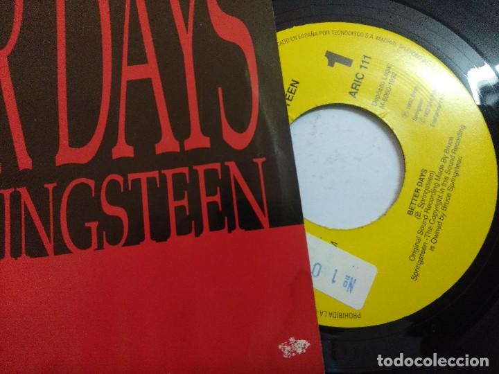 Discos de vinilo: BRUCE SPRINGSTEEN/BETTER DAYS/SINGLE PROMOCIONAL. - Foto 2