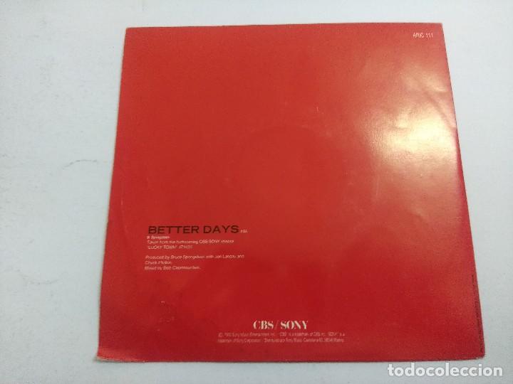 Discos de vinilo: BRUCE SPRINGSTEEN/BETTER DAYS/SINGLE PROMOCIONAL. - Foto 3