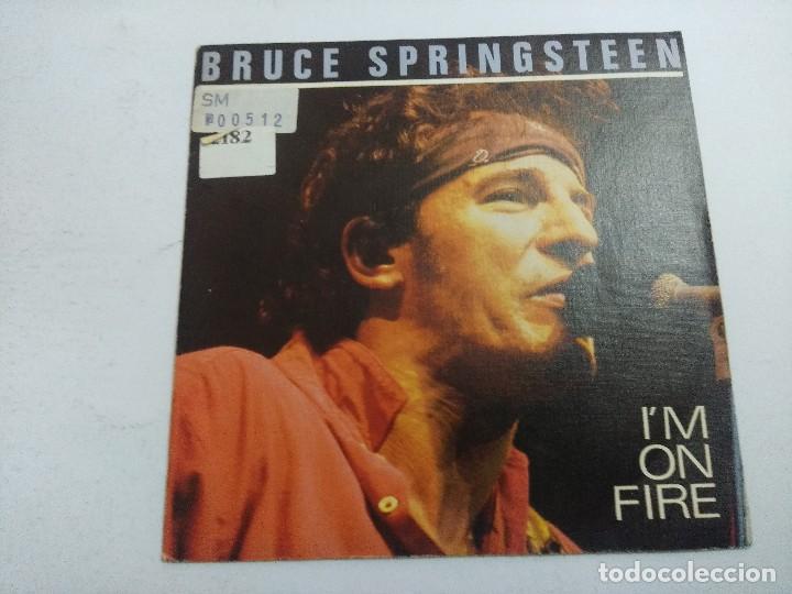 Discos de vinilo: BRUCE SPRINGSTEEN/I`M ON FIRE/SINGLE PROMOCIONAL. - Foto 1