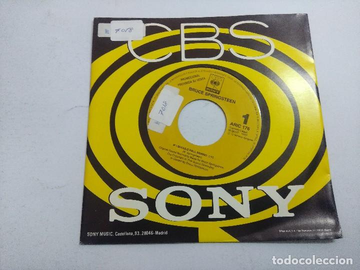Discos de vinilo: BRUCE SPRINGSTEEN/IF I SHOULD FALL BEHIND/SINGLE PROMOCIONAL. - Foto 1