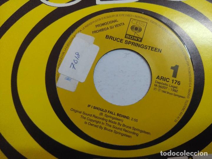Discos de vinilo: BRUCE SPRINGSTEEN/IF I SHOULD FALL BEHIND/SINGLE PROMOCIONAL. - Foto 2