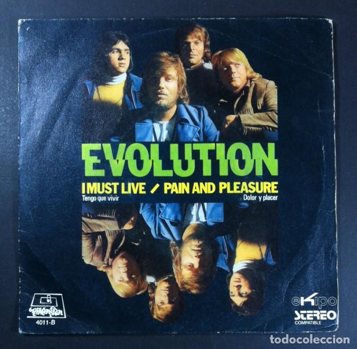 Discos de vinilo: EVOLUTION - I Must Live / Pain And Pleasure - SINGLE 1972 - DIMENSION - Foto 1