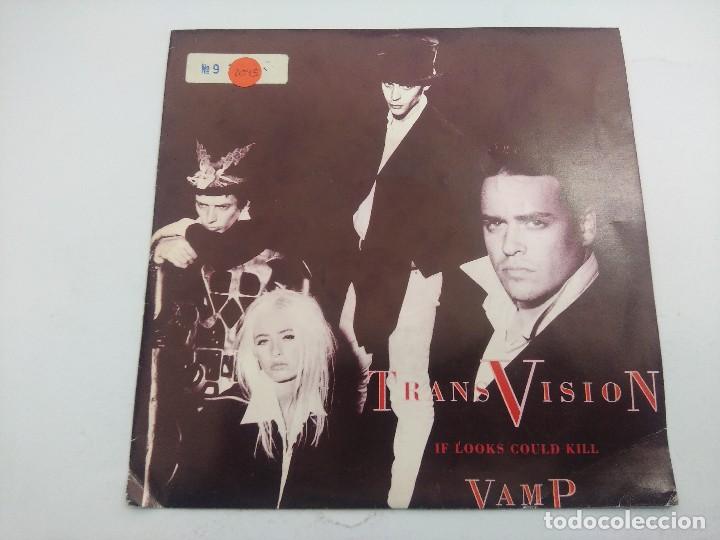 Discos de vinilo: TRANSVISION VAMP/IF LOOKS COULD KILL/SINGLE. - Foto 1