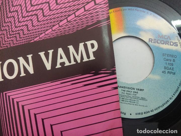 Discos de vinilo: TRANSVISION VAMP/THE ONLY ONE/SINGLE PROMOCIONAL. - Foto 2