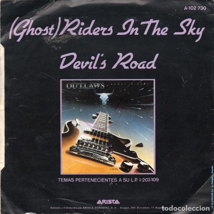 Discos de vinilo: OUTLAWS - (GHOST) RIDERS IN THE SKY - SINGLE - Foto 2